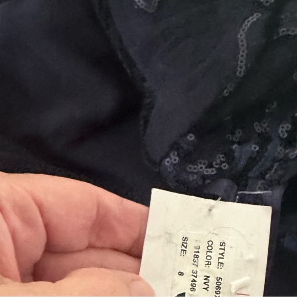 XSCAPE
shimmer Embroidered-bodice navy blue Dress Gown size 8 or 10 or 12 - Picture 11 of 15